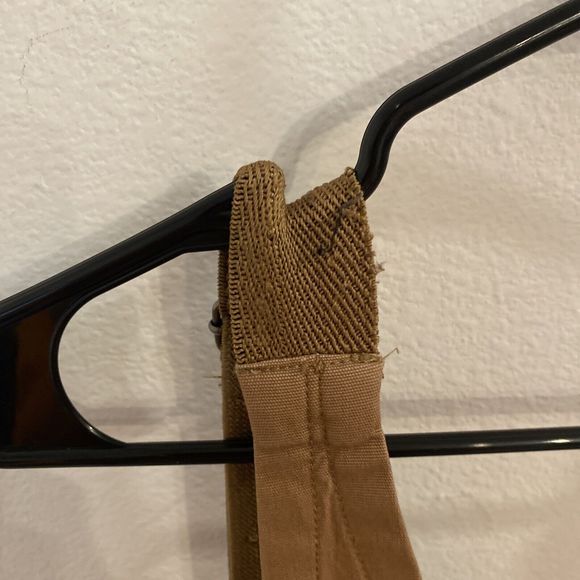 Duluth Trading Fire Hose Bib Overalls Canvas 38x28 Brown Waist 38" - Picture 9 of 12